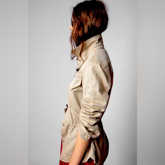 ZADIG & VOLTAIRE - Military Vest - Embroided Love Now - Picture 4 of 6